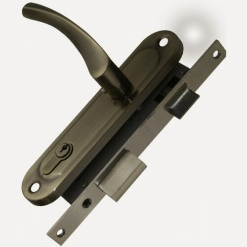 Изображение товара Замок цилиндровый в комплекте с ручкой Punto LOCKSET16. CRONA.4070-1 (KIT P16 4070 CRONA ) AB бронза