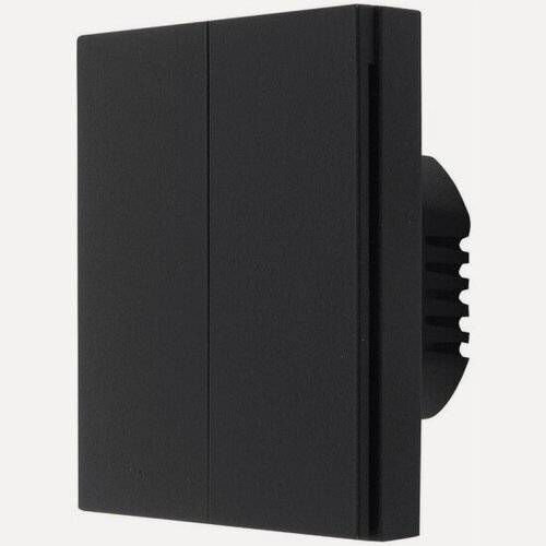 Изображение товара Умный настенный выключатель Aqara H1 EU(с нейтралью, 2 клавиши) Черный (WS-EUK04bl)