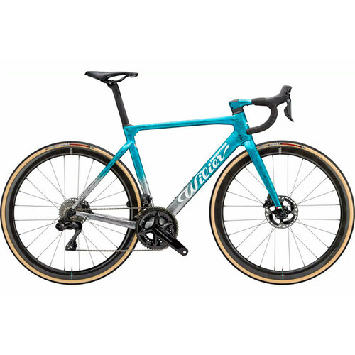 Велосипед Wilier Filante SLR DISC NEW FORCE SWR50 (2024) L, Голубой/серебристый