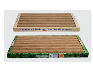 Изображение Когтеточка Когтедралка Домашняя малая с кошачьей мятой для кошек (50 х 24 х 3,5 см)