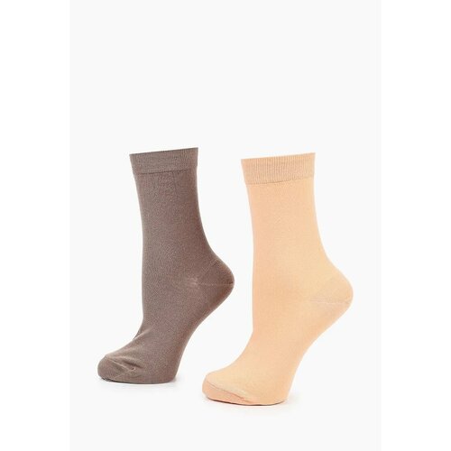 фото Носки big bang socks разнопарные, однотонные, размер 40-44, бежевый