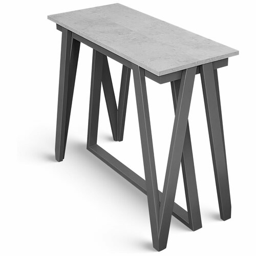 Раздвижной стол-консоль VECTOR W2.4 мрамор кандела светло-серый / серый