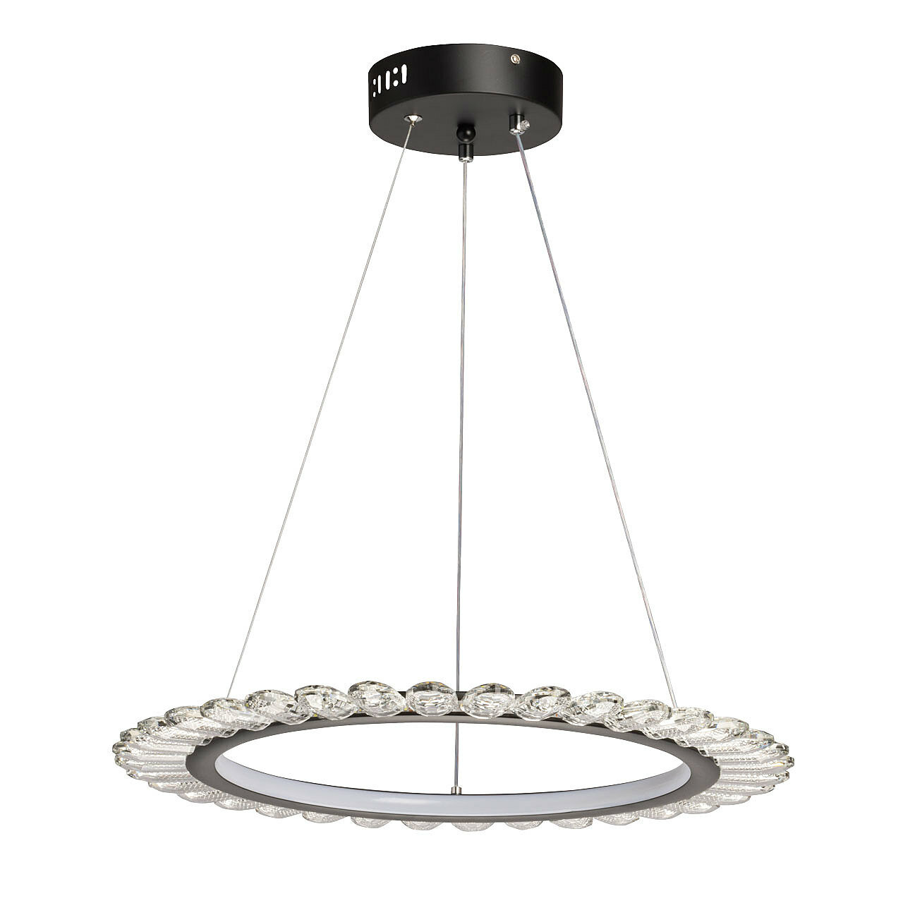 Подвесная люстра De Markt Мадлен 424017501, черный, LED, 1 лампа