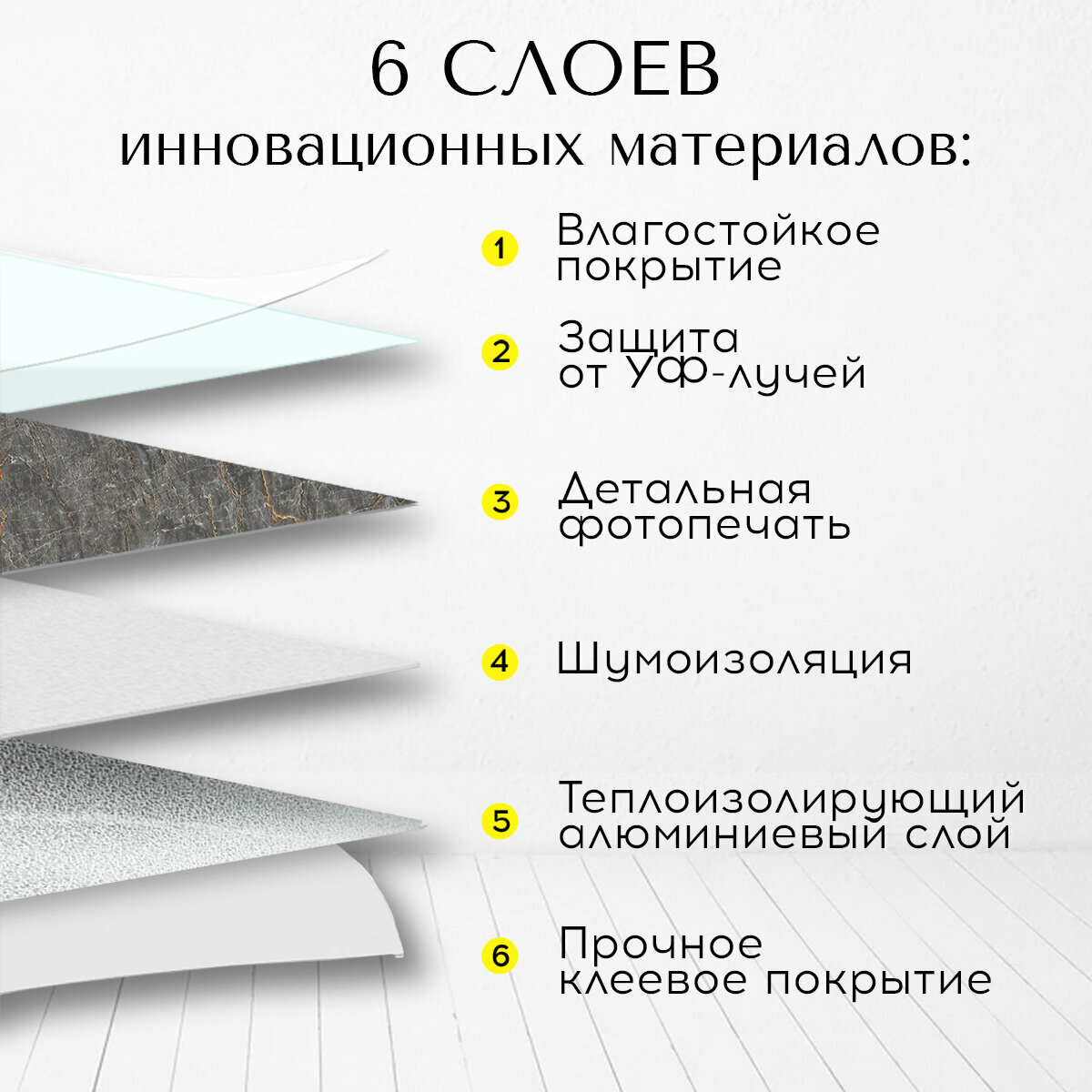 Стеновые панели Conflate самоклеющиеся, декоративные для стен 30*30 см, 20 шт, серый, бежевый — фото 1