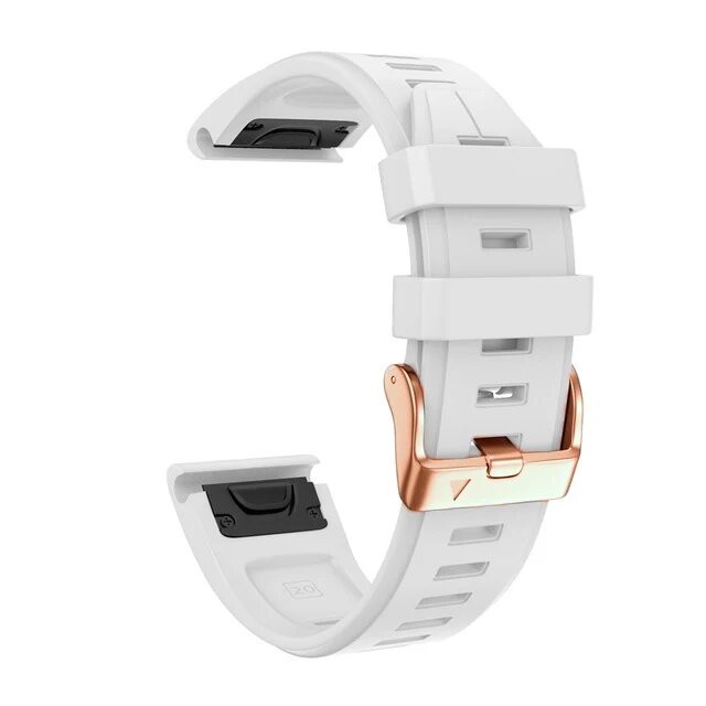 Белый силиконовый ремешок Quickfit 20 мм для Garmin