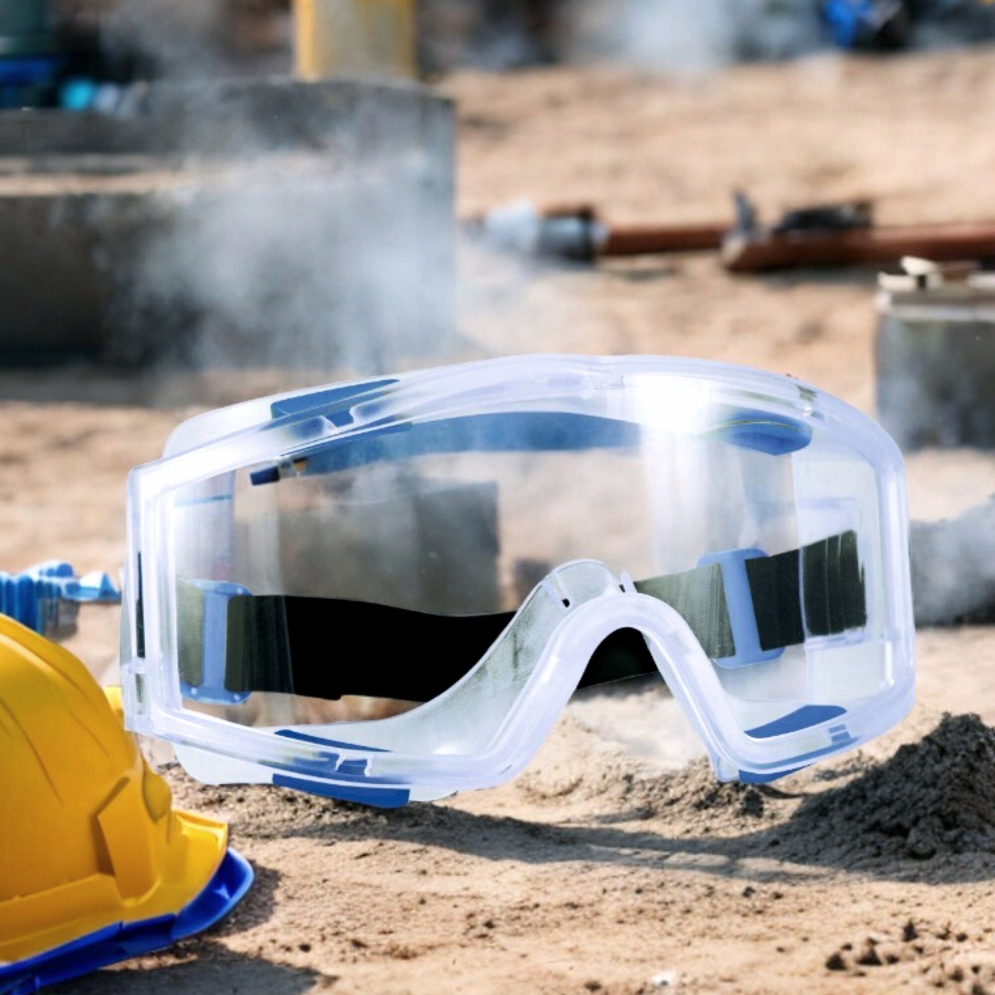 Защитные очки Delta "Панорама", поликарбонат, ПВХ, бесцветные — фото 1