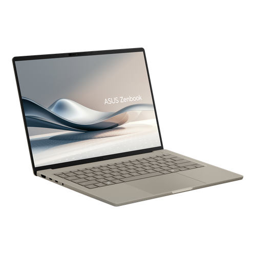 Ультрабук ASUS Zenbook A14 Snapdragon X, RAM 32 Gb, 1 TB SSD, 2.8K OLED, 120 HZ, Русская клавиатура, Бежевый