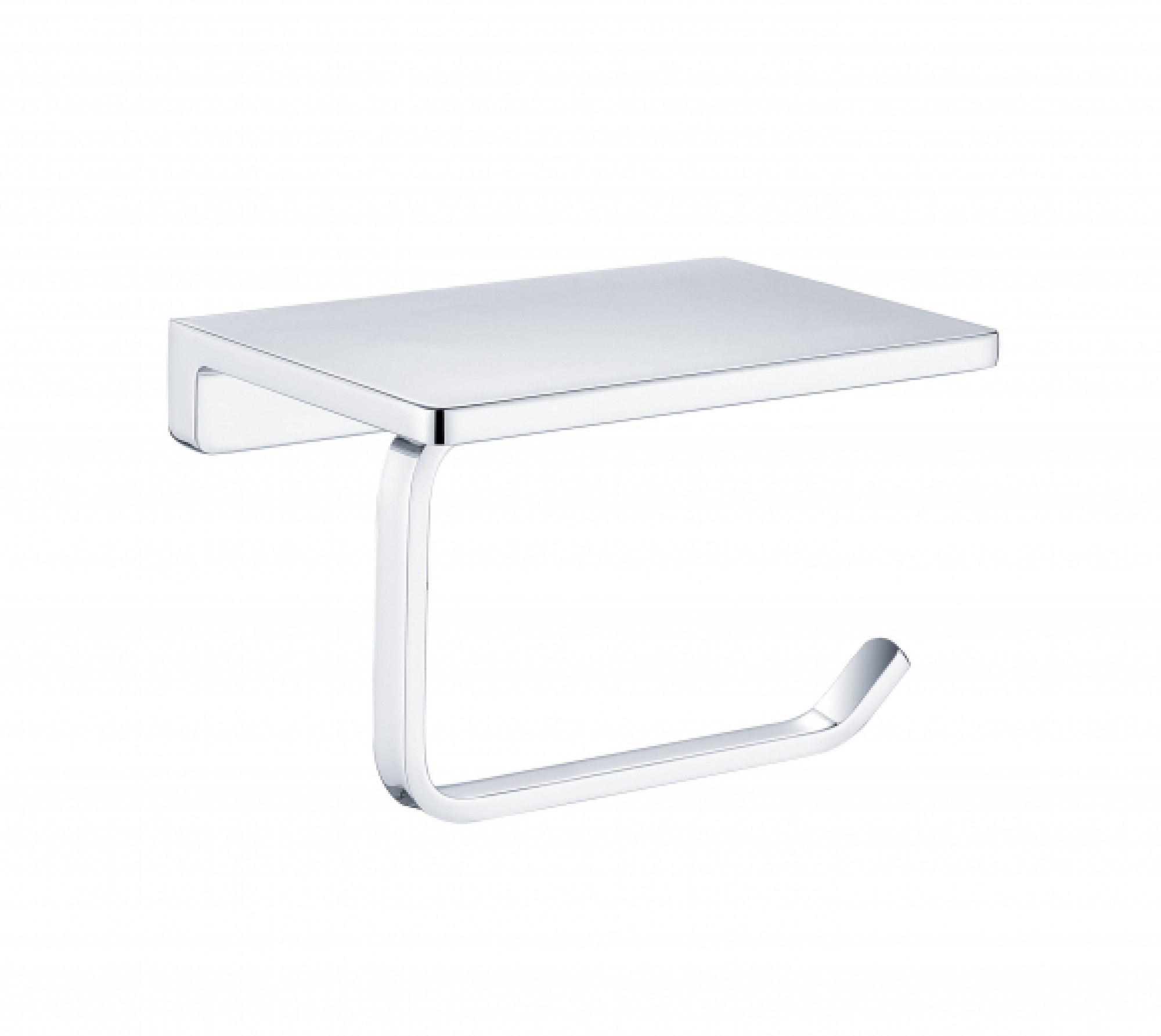 Настенный бумагадержатель плоский Grocenberg AC0027CR, материал латунь