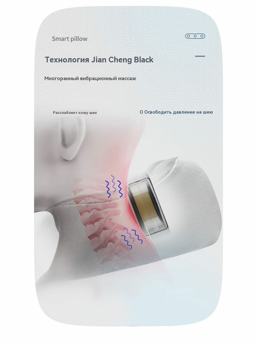 Картинки Xiaomi Массажистка шеи и подушка для спины; Многофункциональный нагрев