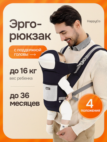 Изображение товара Эргорюкзак Aixintu, кенгуру переноска для новорожденных, дышащая сетчатая ткань, до 36 мес, нагрузка до 20 кг