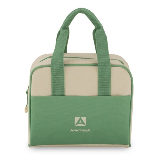 Термосумка для ланча, Арктика, 7,5 л, арт.3300-7, зеленая/бежевая