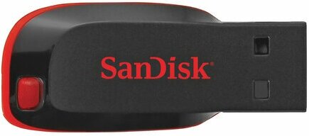 Флеш-диск 16 GB, SANDISK Cruzer Blade, USB 2.0, черный