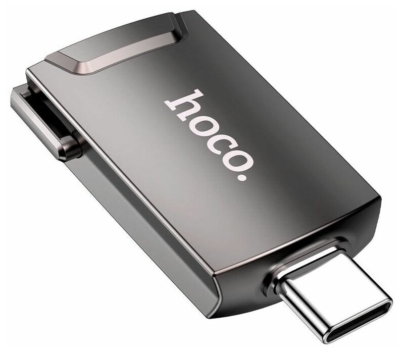 Адаптер Hoco UA19 Type-c to HDMI Portable Adapter 4K UltraHD, серый — фото 1