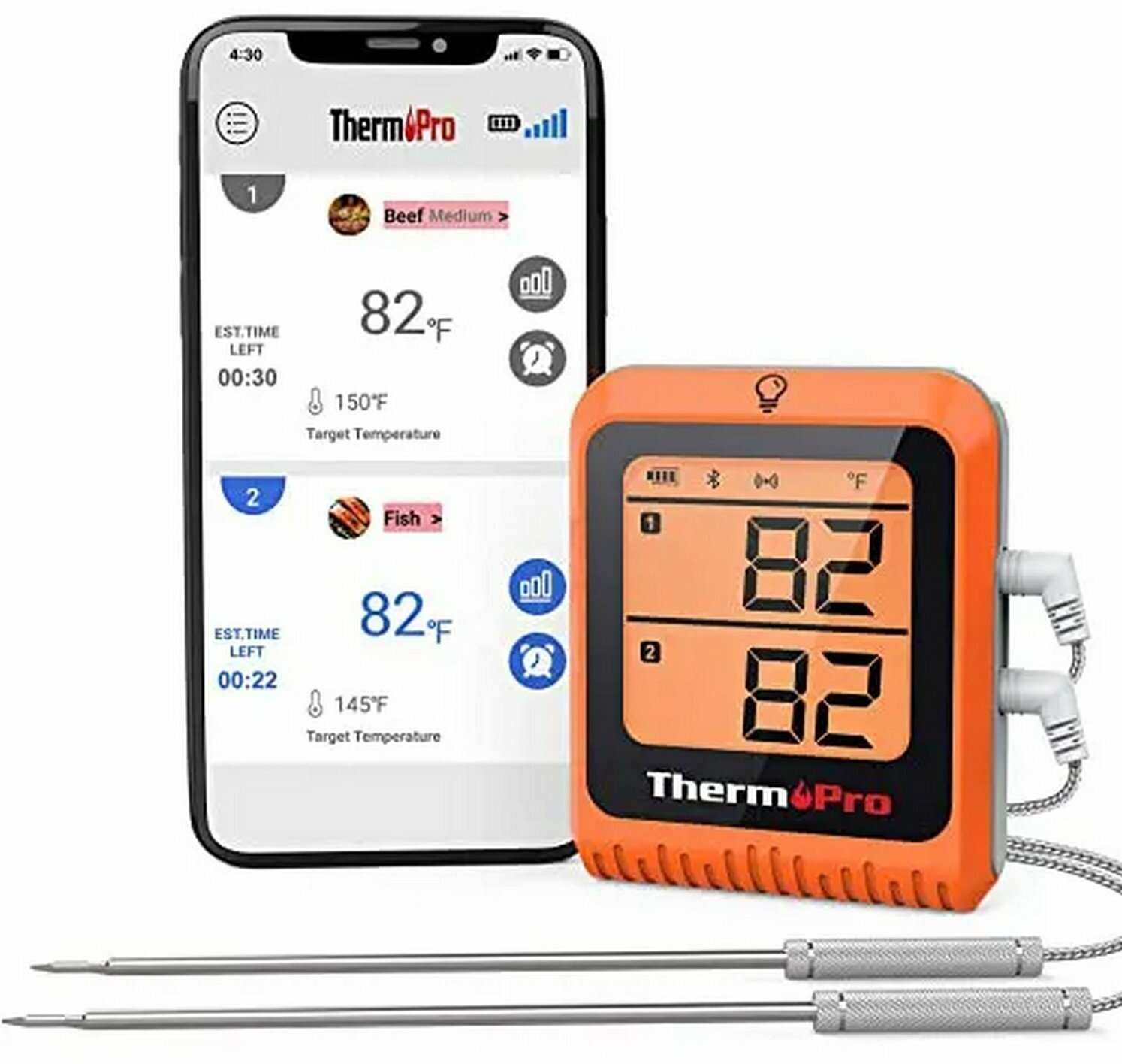 Беспроводной кухонный термометр (2 щупа) ThermoPro TP920