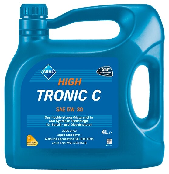 Синтетическое моторное масло ARAL High Tronic C SAE 5W-30, 4 л, 1 шт.
