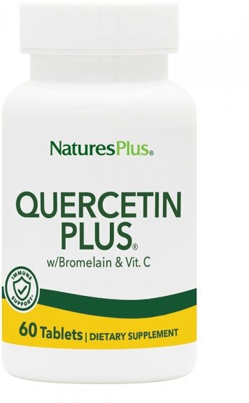 Natures Plus Quercetin Plus Кварцетин бромелаин 60 таблеток (Natures Plus)
