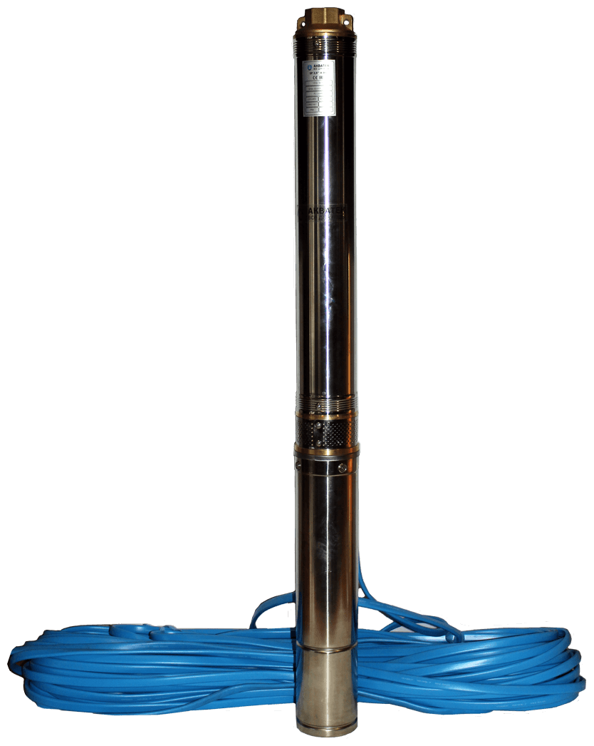 Насос скважинный Aquatech SP 3,5" 4-100 с кабелем 70 м, 1100 Вт, тип 2, Акватек Все для Воды 0-18-0734 - фотография № 3
