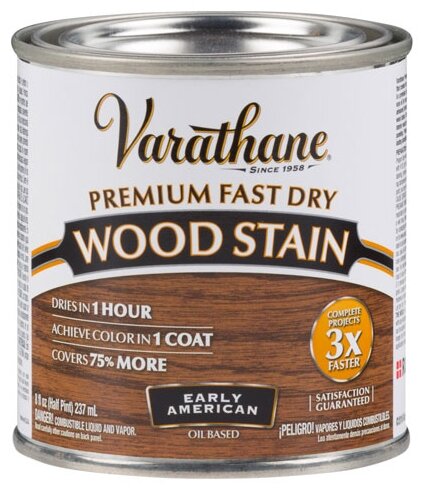 "Морилка - Масло Для Дерева Varathane Premium Fast Dry Wood Stain ранняя америка 0,236 л"