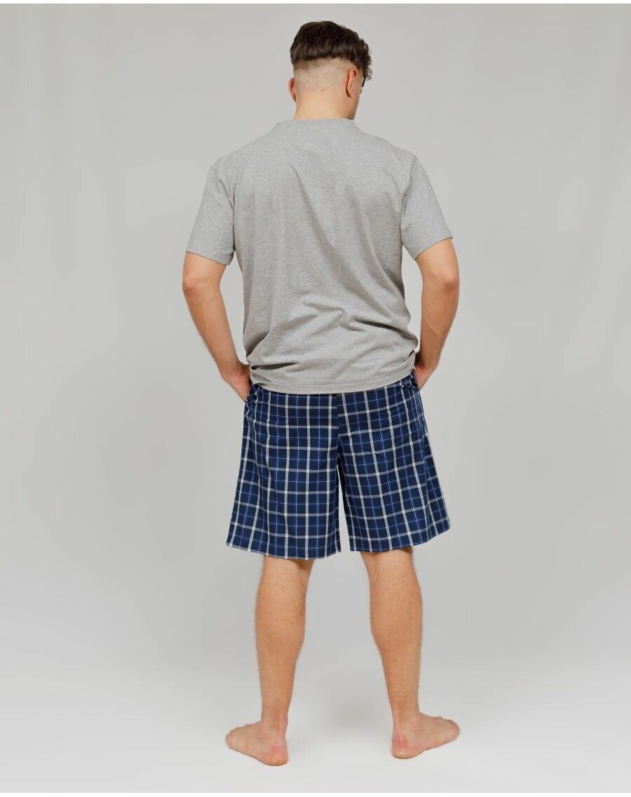 Пижама с шортами и футболкой костюм домашний хлопок_размер50;52 - фотография № 6