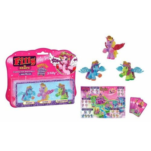 Игровой набор Dracco Filly Звезды с блестками. Друзья, 3 фигурки M081061-3850