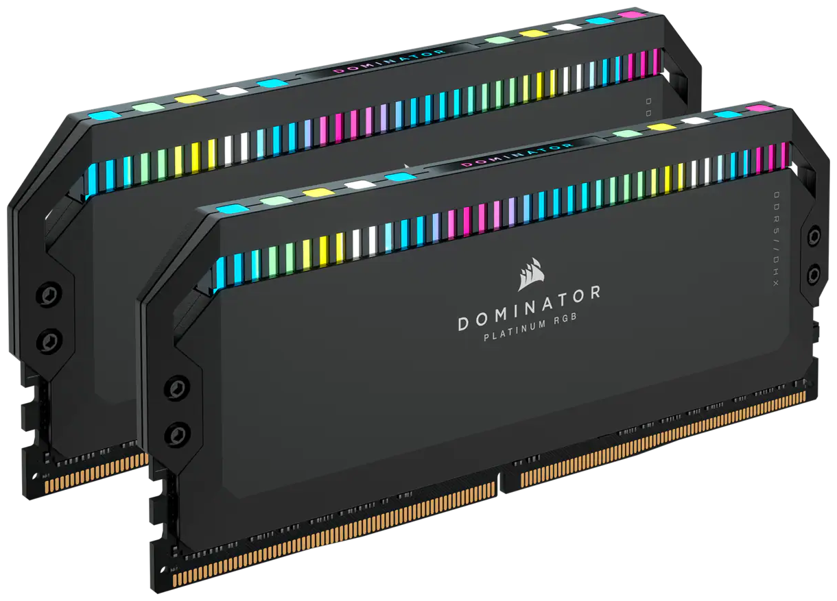 Модуль памяти Corsair Dominator Platinum RGB DDR5 DIMM 5200MHz PC5-41600 CL40 - 64Gb Kit (2x32Gb) CMT64GX5M2B5200C40