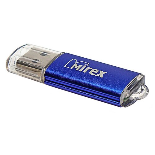 Флешка Mirex UNIT AQUA, 4 Гб, USB2.0, чт до 25 Мб/с, зап до 15 Мб/с, синяя