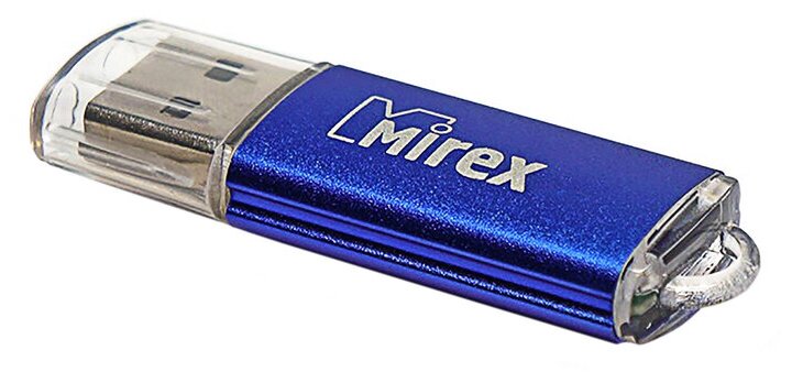 Mirex Флешка Mirex UNIT AQUA, 4 Гб, USB2.0, чт до 25 Мб/с, зап до 15 Мб/с, синяя