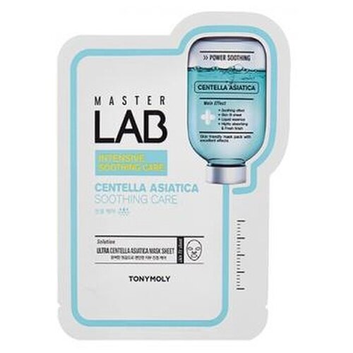 Тканевая маска для лица с экстрактом центеллы азиатской/MASTER LAB ULTRA CENTELLA Tony Moly/19гр