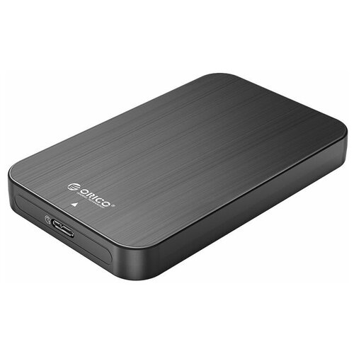 Корпус для жесткого диска 2.5", USB3.0 Micro-B-USB-A, Orico HM25U3, черный (ORICO-HM25U3-BK-EP)