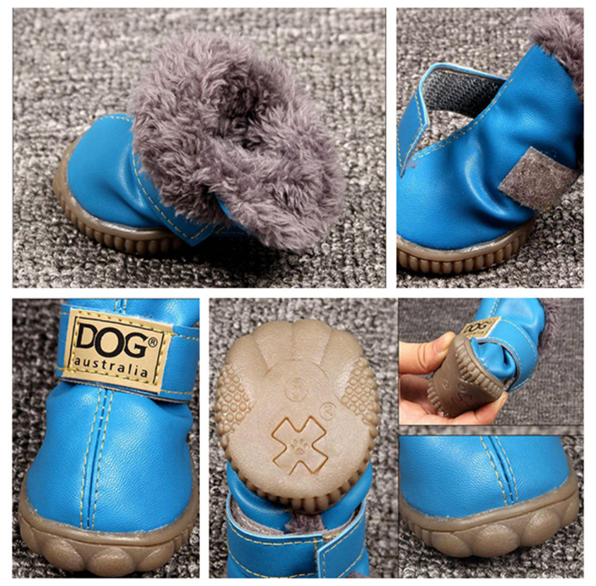 Зимняя теплая обувь для собак, теплые сапоги XL - фотография № 3
