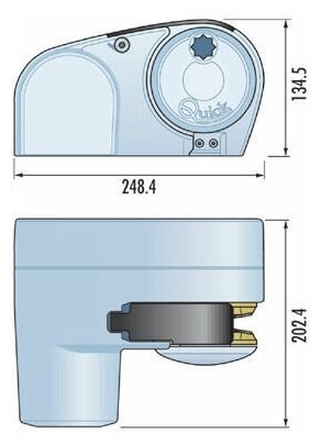 Якорная лебедка "Genius", 800Вт, 12В, цепь 8 мм. (10236158) — фото 1