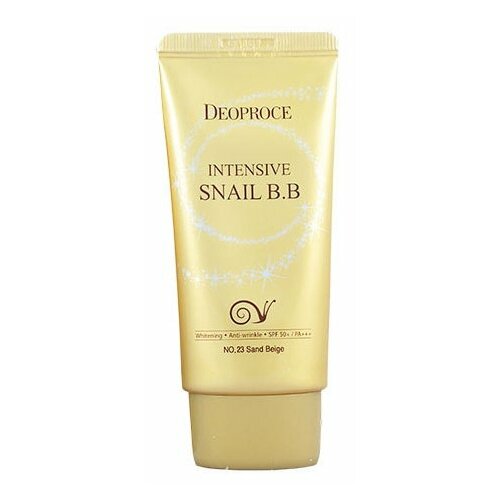 Deoproce BB крем Intensive Snail, SPF 50, 50 мл/50 г, оттенок: 23 sand beige, 1 шт. mizon bb крем snail repair intensive spf 50 50 мл 50 г оттенок 31 1 шт