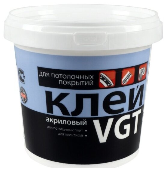 Клей для потолочных покрытий Vgt (ВГТ), акриловый, 1,7 кг