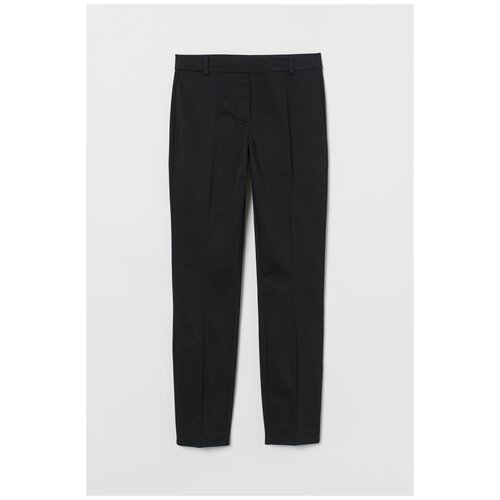 Брюки классические H&M, размер 6, черный брюки uniqlo smart comfort glen checked ankle length серый