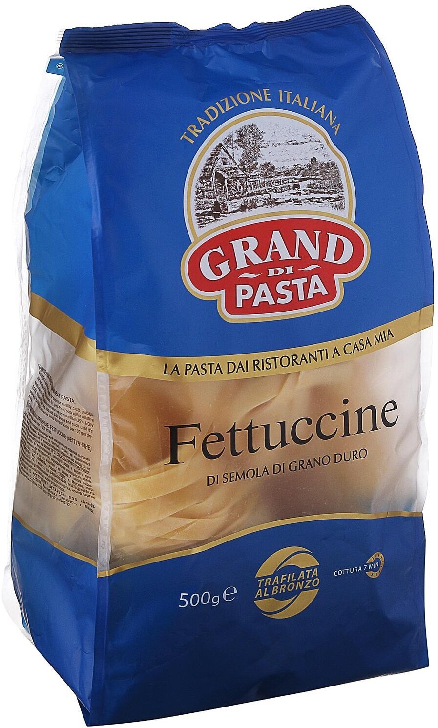 Макароны Grand Di Pasta Fettuccine Гнезда 500г Makfa - фото №7