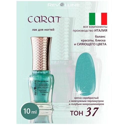 Лак для ногтей Carat зеленый мятный