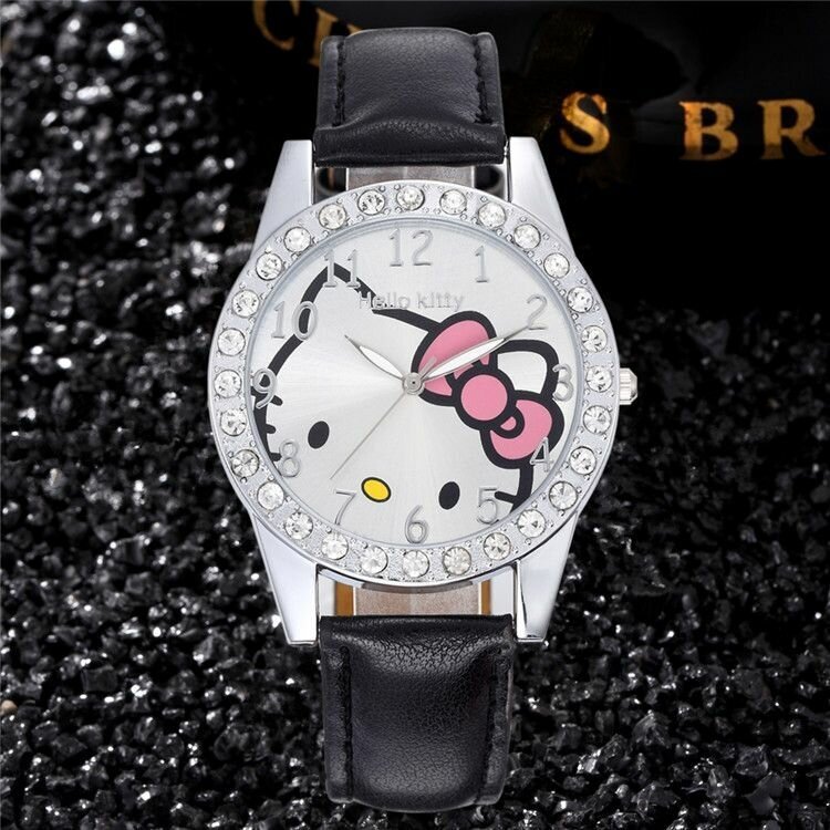 Часы наручные Хеллоу Китти Hello Kitty черные