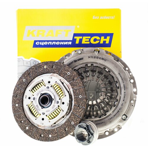 Комплект Сцепления Audi 100/80/A6/Coupe 1.8-2.0/Quatro 87-98 KraftTech арт. w08228i