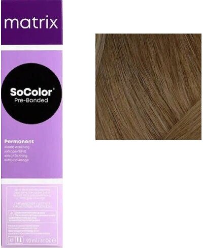 Matrix SoColor Pre-bonded стойкая крем-краска для седых волос Extra coverage, 506N темный блондин, 90 мл