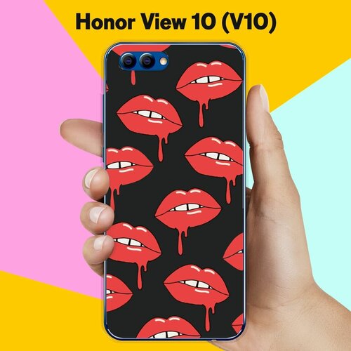 Силиконовый чехол на Honor View 10 (V10) Губы / для Хонор Вьюв 10 В10