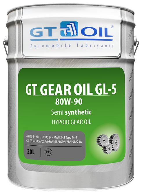 Масло Трансмиссионное Gt Gear Oil, Sae 80w-90, Api Gl-5, 20 Л GT OIL арт. 8809059407103