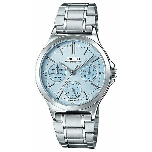 Наручные часы CASIO Standard LTP-V300D-2A, серебряный, белый casio collection ltp 1410d 2a