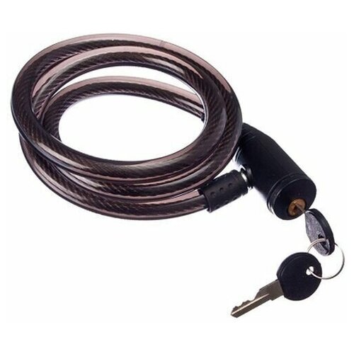 Замок велосипедный противоугонный тросовый металл ПВХ пластик 12x1000мм 468-096 265₽