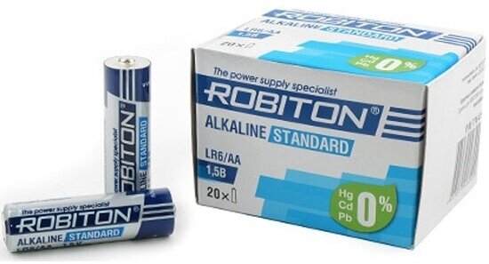 Элемент питания Robiton Standard LR6 AA бл 20