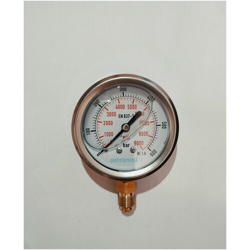 Манометр радиальный d63 0-600 bar виброустойчивый (заполненый глицерином)