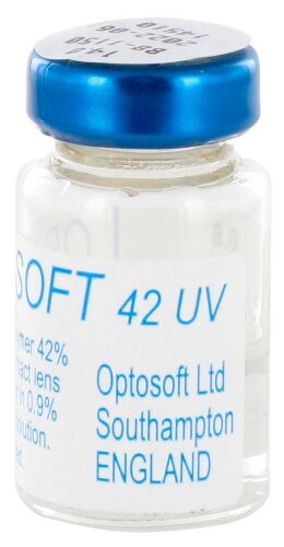 Optosoft 42 UV 1 линза В упаковке 1 штука Оптическая сила -6 Радиус кривизны 8.4