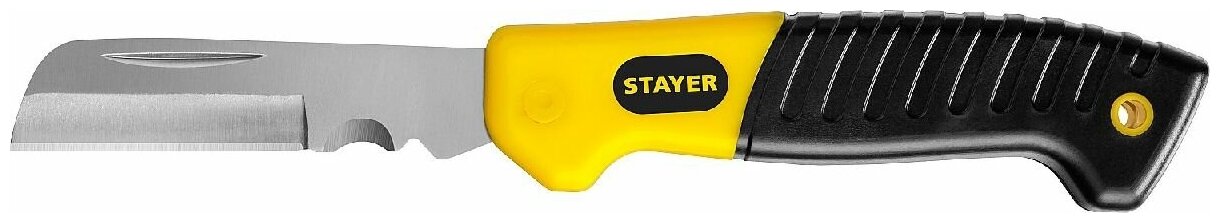 Монтерский складной нож прямое лезвие STAYER (45408)