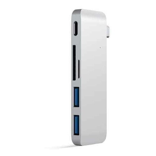 USB-хаб Satechi Type-C USB 30 Passthrough Hub для Macbook 12 серебряный 399000₽