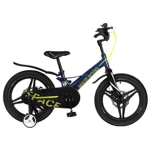 фото Велосипед maxiscoo "space", делюкс, 18" (2022) one size синий