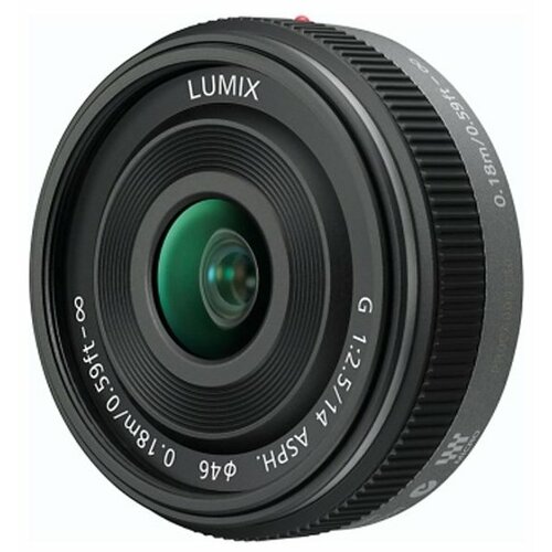 Объектив Panasonic Lumix G 14mm f25 II Aspherical Pancake Lens H-H014A Black Micro 43 2499000₽